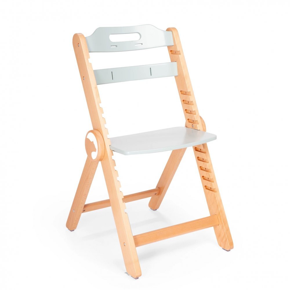 Kidnort Scaun de masa pentru copii multifunctional Drommer Green pliabil din lemn transformabil cu sezut reglabil pe 11 nivele de inaltime picioare antiderapante cu pernuta inclusa capacitate maxim admisa 75 kg
