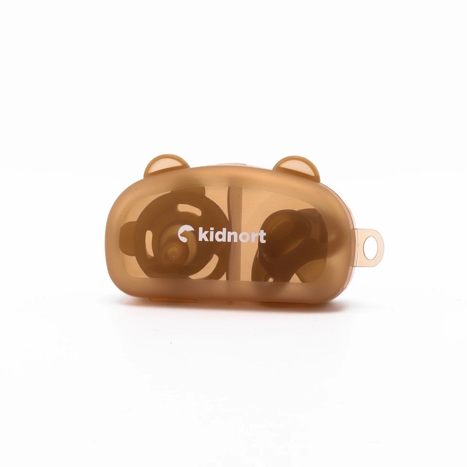 Kidnort Set 2 suzete din silicon Happling ortodontica si simetrica Sterilizabile cu orificii de ventilatie de la 0 la 18 luni fara BPA