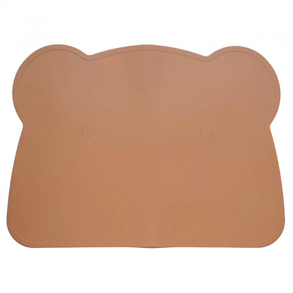 Kidnort Suport farfurie pentru copii din silicon antiderapant Retter Brun