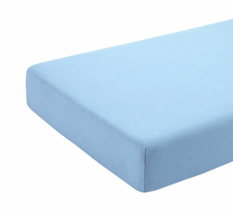 Kids Decor Cearceaf albastru KidsDecor cu elastic din bumbac 60 x 85 cm