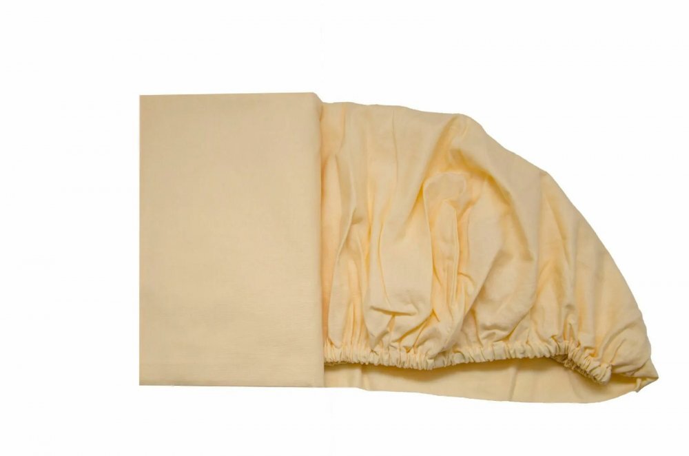 Kids Decor Cearceaf cappuccino cu elastic din bumbac 60x85 cm KidsDecor