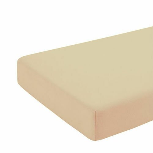 Kids Decor Cearceaf cappuccino cu elastic din bumbac 60x85 cm KidsDecor