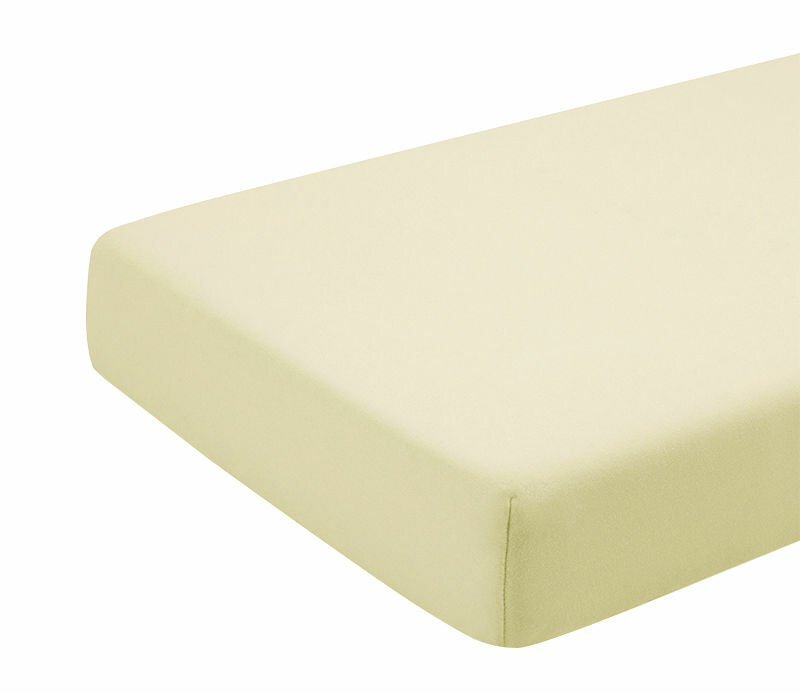 Kids Decor Cearceaf crem KidsDecor cu elastic din bumbac 60 x 85 cm