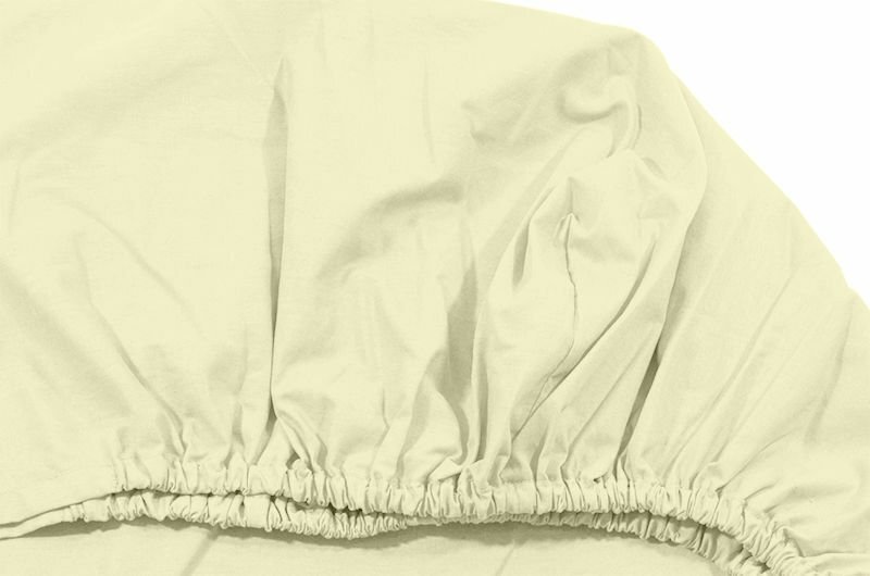 Kids Decor Cearceaf crem KidsDecor cu elastic din bumbac 70 x 120 cm