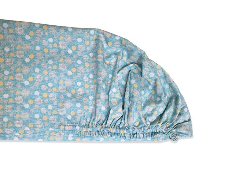 Kids Decor Cearceaf cu elastic 95x52 cm Bubble Blue