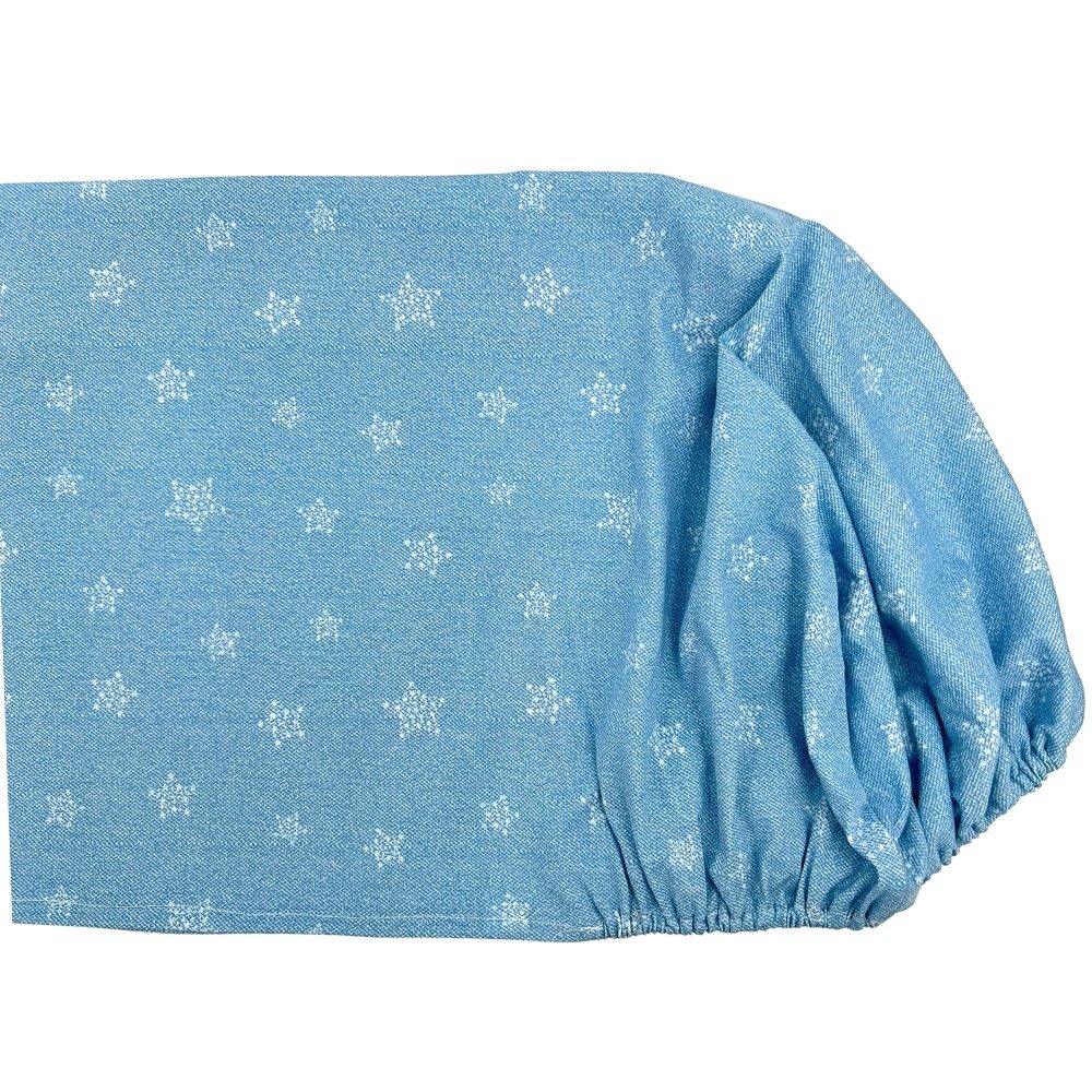 Kids Decor Cearceaf din jersey Stars in your eyes Blue cu elastic 60x120 cm