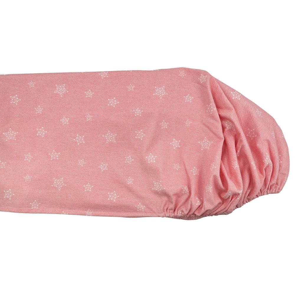 Kids Decor Cearceaf din jersey Stars in your eyes Pink cu elastic 70x120 cm