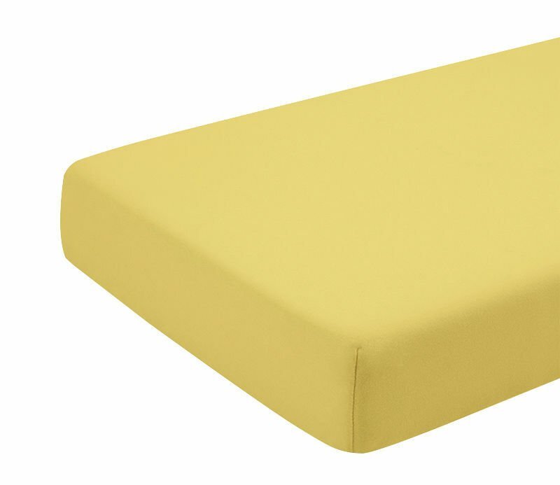 Kids Decor Cearceaf galben KidsDecor cu elastic din bumbac 70 x 140 cm