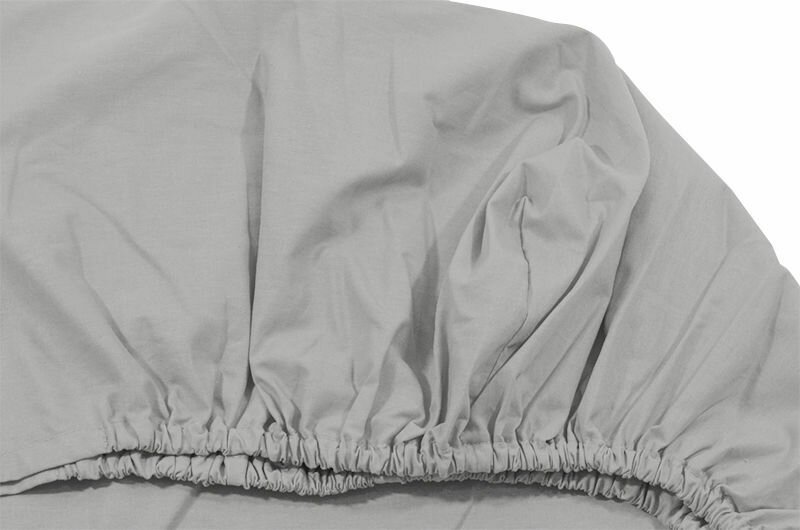 Kids Decor Cearceaf gri KidsDecor cu elastic din bumbac 160 x 200 cm