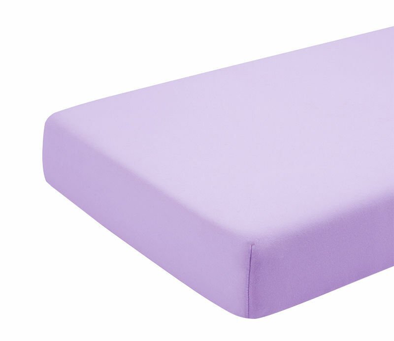Kids Decor Cearceaf mov KidsDecor cu elastic din bumbac 60 x 85 cm