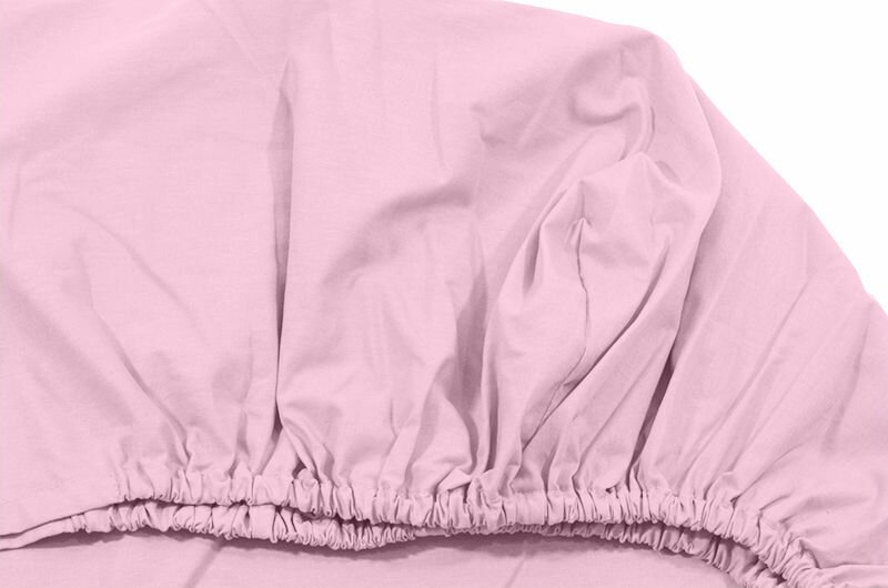 Kids Decor Cearceaf roz KidsDecor cu elastic din bumbac 60 x 120 cm