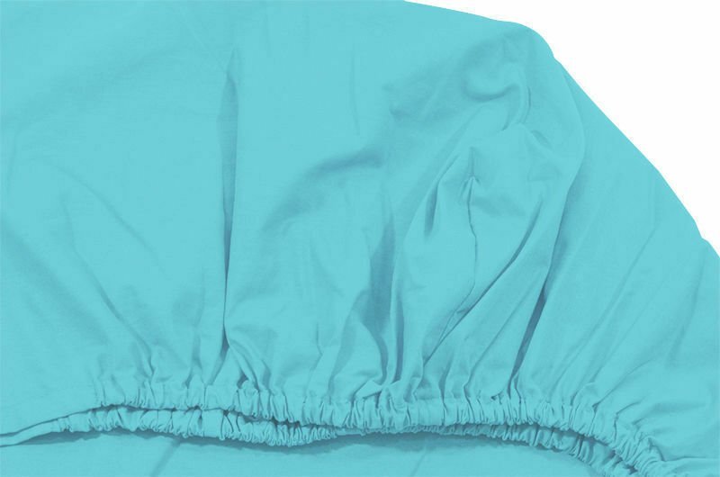 Kids Decor Cearceaf turcoaz KidsDecor cu elastic din bumbac 60 x 120 cm