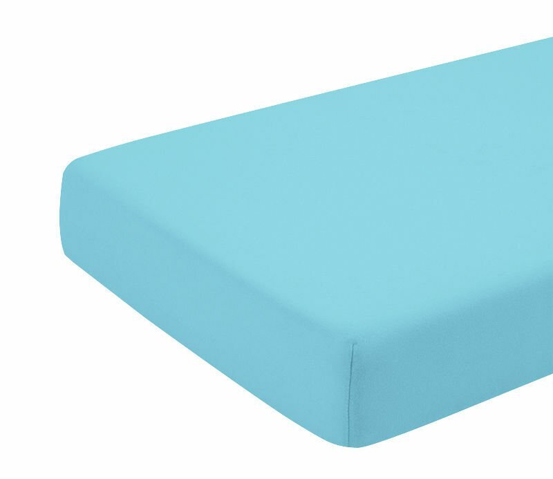 Kids Decor Cearceaf turcoaz KidsDecor cu elastic din bumbac 70 x 140 cm