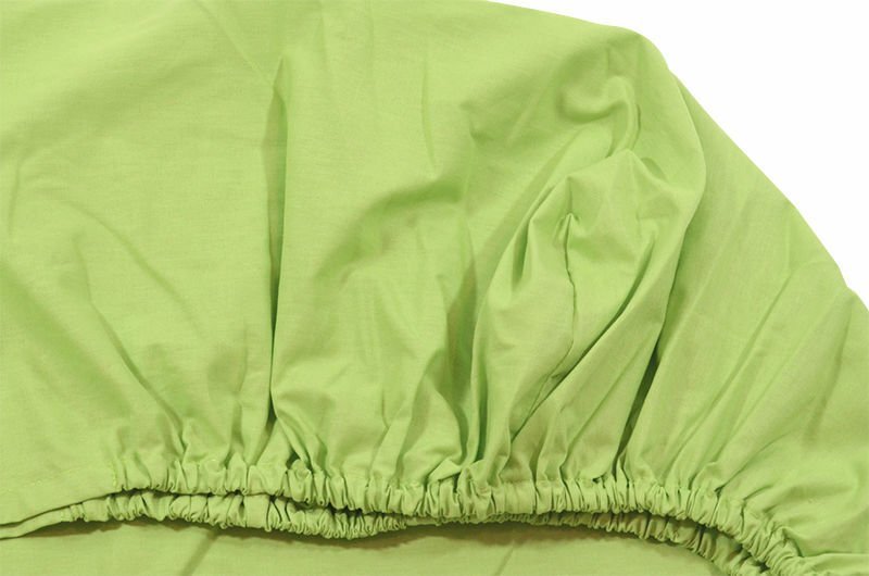Kids Decor Cearceaf verde KidsDecor cu elastic din bumbac 60 x 120 cm