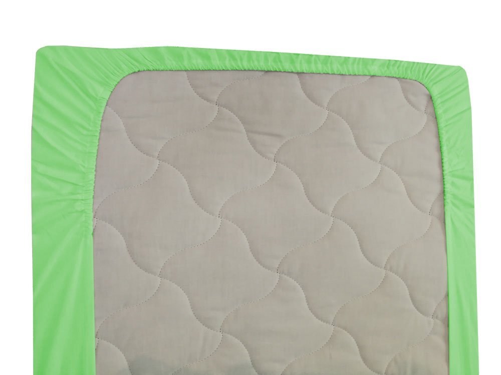 Kids Decor Cearceaf verde KidsDecor cu elastic din bumbac 60 x 85 cm