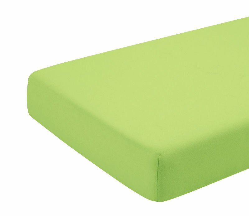 Kids Decor Cearceaf verde KidsDecor cu elastic din bumbac 95 x 52 cm