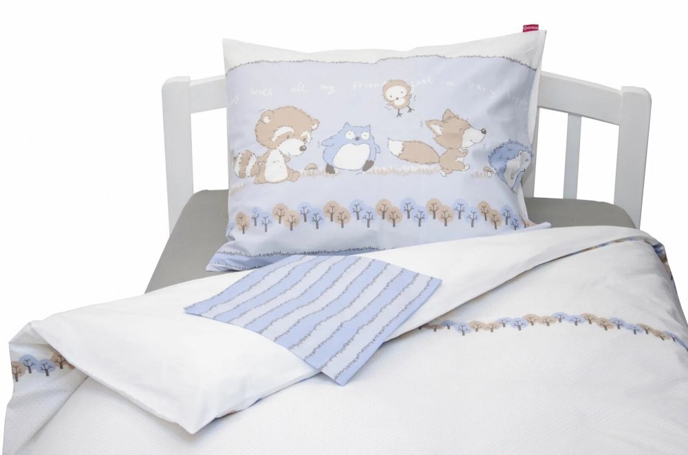 Kids Decor Lenjerie pat copii Odette Blue KidsDecor din bumbac 100x15040x60 cm