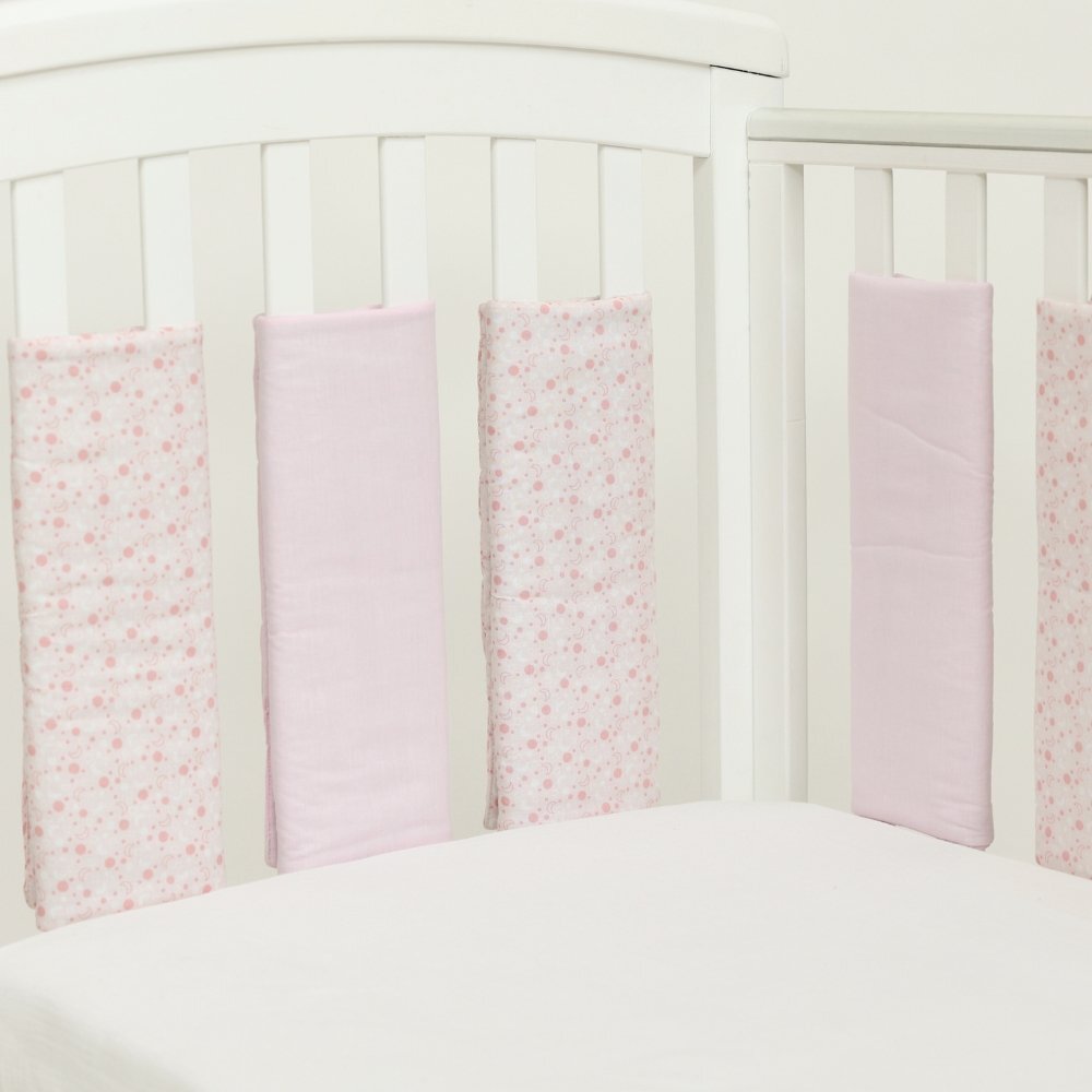 Kids Decor Protectii patut individuale 35x35 cm Pink Moon