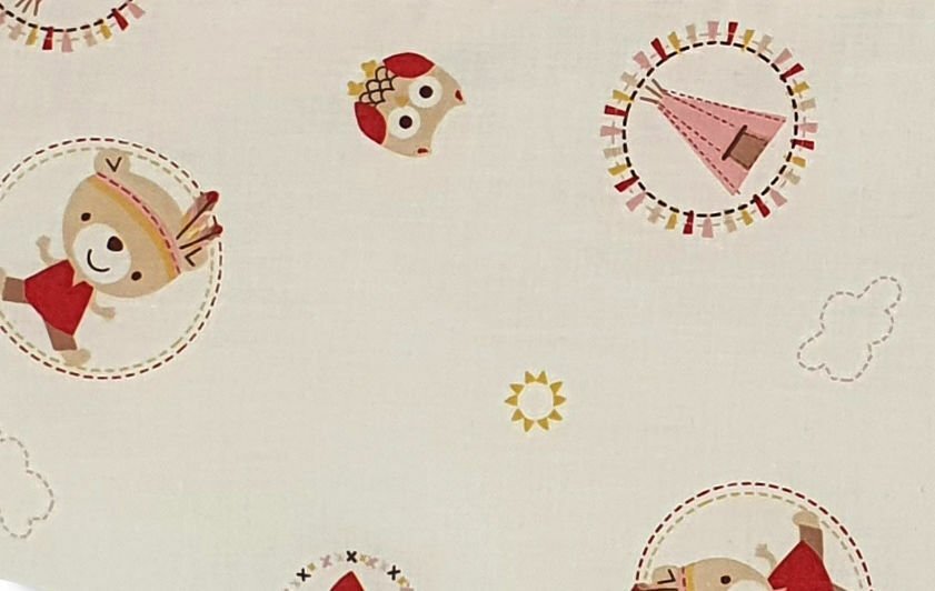 Kids Decor Sac de dormit copii 0.8 cm KidsDecor Mici indieni din bumbac 140 cm