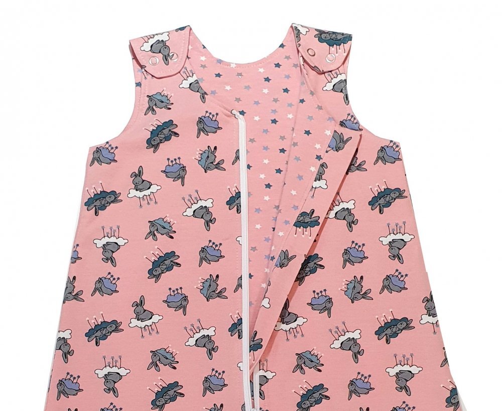 Kids Decor Sac de dormit copii 0.8 tog KidsDecor Bunny Pink 70 cm