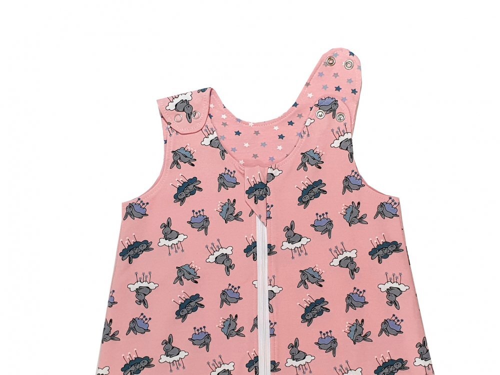 Kids Decor Sac de dormit copii 0.8 tog KidsDecor Bunny Pink 70 cm