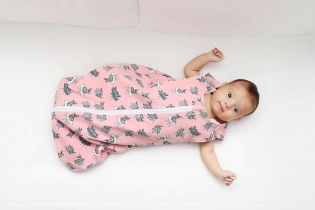 Kids Decor Sac de dormit copii 0.8 tog KidsDecor Bunny Pink 70 cm