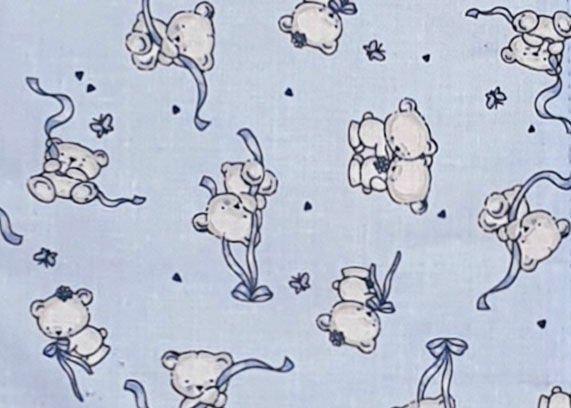 Kids Decor Sac de dormit copii 0.8 tog KidsDecor Loving Bear Blue din bumbac 95 cm