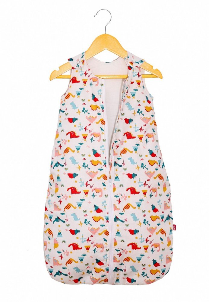 Kids Decor Sac de dormit copii 1.5 tog Cute Dinosaurs din bumbac 140 cm