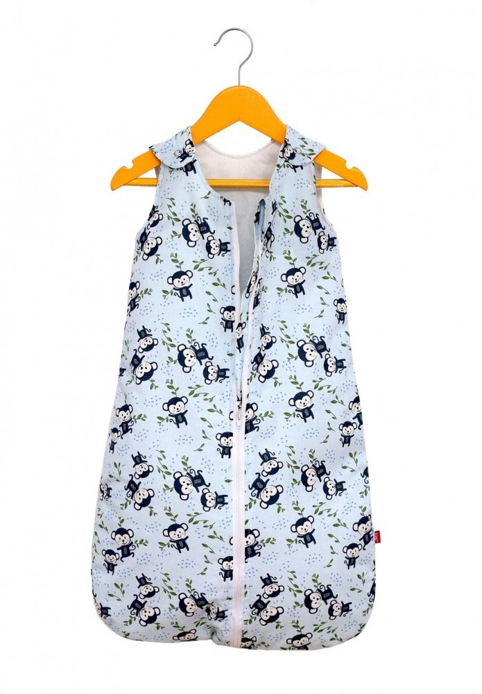 Kids Decor Sac de dormit copii 1.5 tog Happy Monkey din bumbac 130 cm
