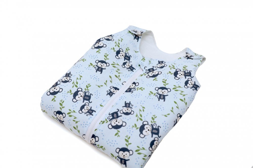 Kids Decor Sac de dormit copii 1.5 tog Happy Monkey din bumbac 140 cm