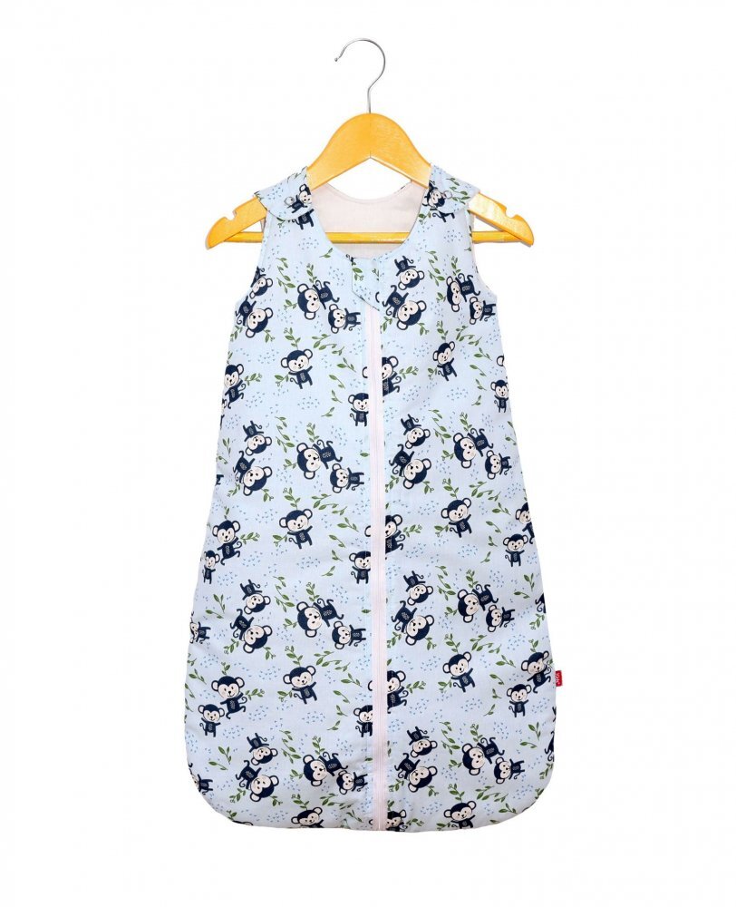 Kids Decor Sac de dormit copii 1.5 tog Happy Monkey din bumbac 140 cm