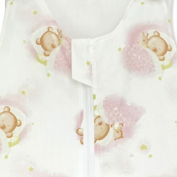 Kids Decor Sac de dormit copii 1.5 tog Pink Bears Dream din bumbac 70 cm