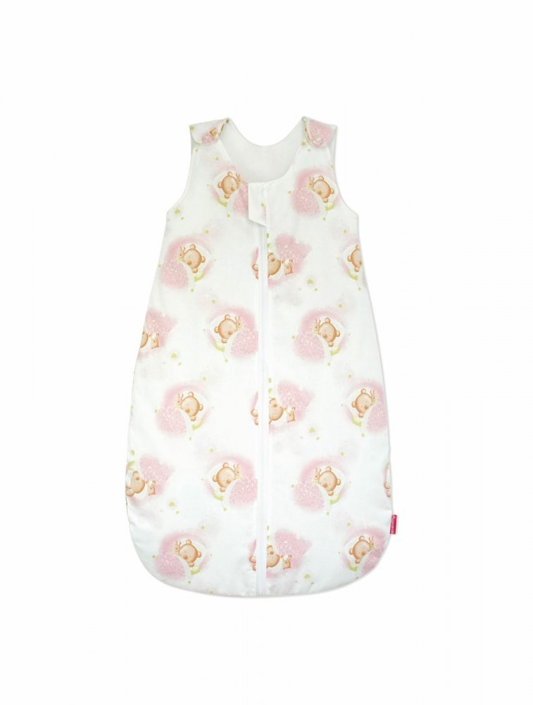 Kids Decor Sac de dormit copii 1.5 tog Pink Bears Dream din bumbac 70 cm
