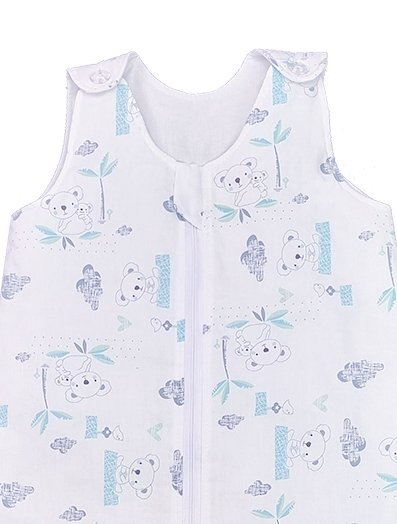 Kids Decor Sac de dormit copii 1.5 tog Somnorosul koala albastru din bumbac 130 cm