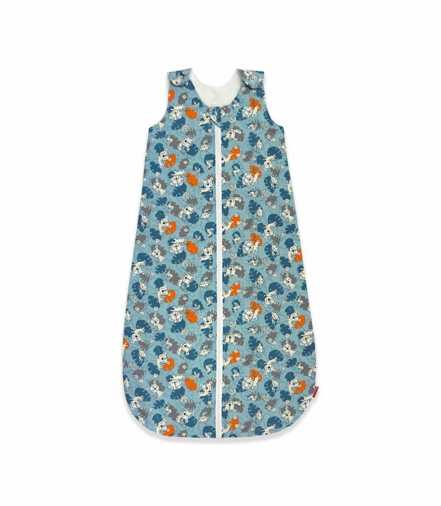 Kids Decor Sac de dormit copii 1.5 tog Tiger Jungle din bumbac 95 cm