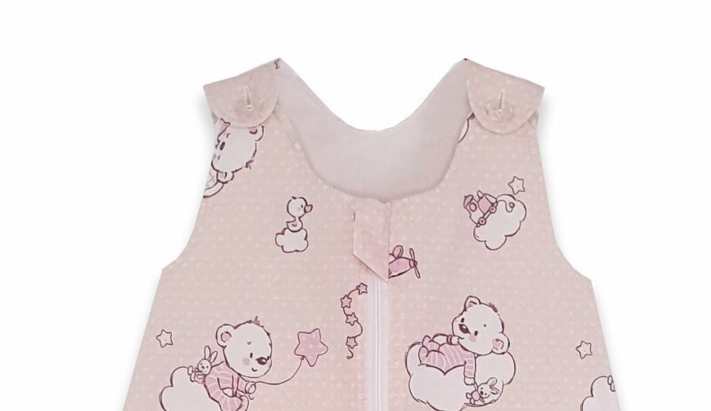 Kids Decor Sac de dormit copii 1.5 tog Ursuletul Martinica roz din bumbac 130 cm