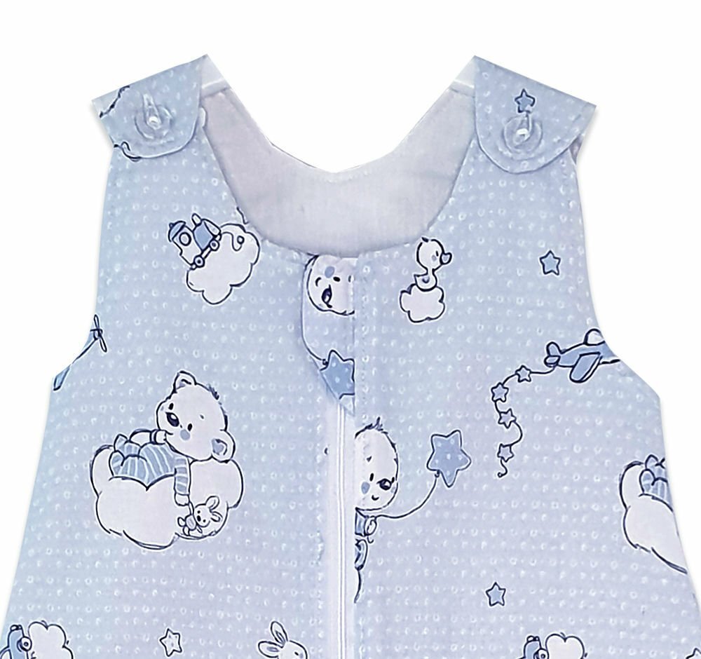 Kids Decor Sac de dormit copii 2.5 tog KidsDecor Ursuletul Martinica albastru din bumbac 60 cm