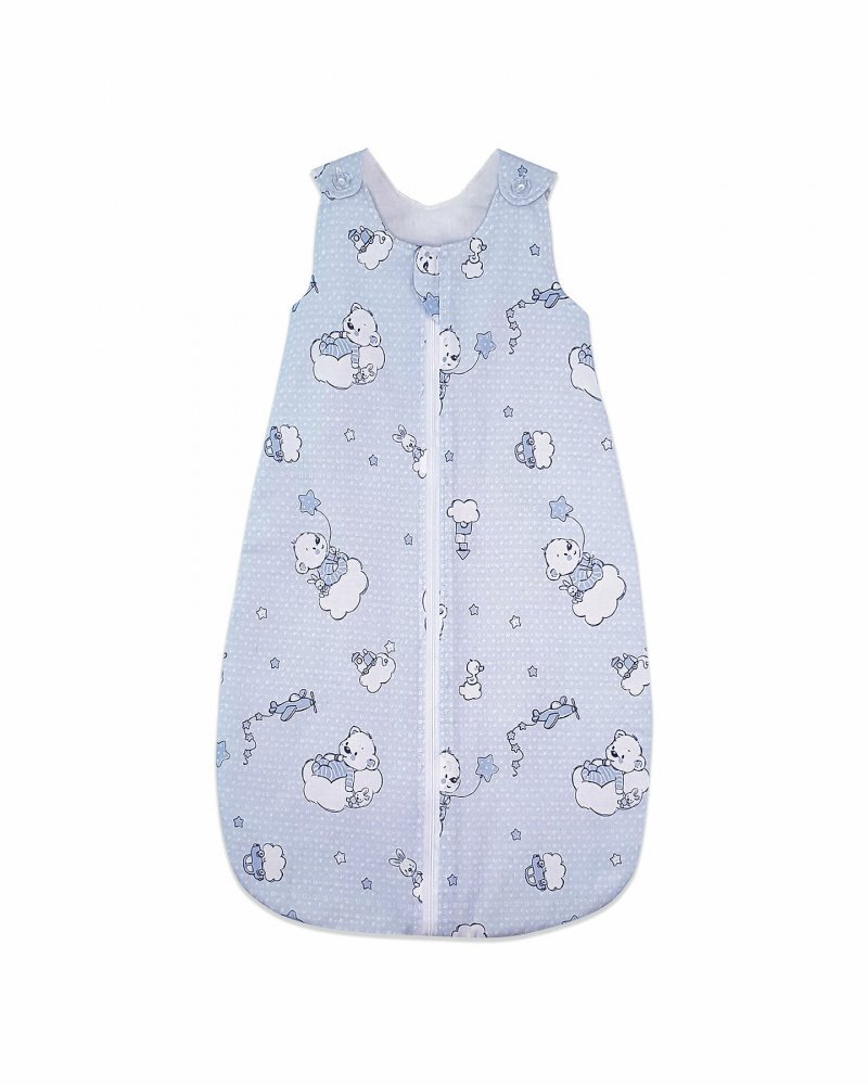Kids Decor Sac de dormit copii 2.5 tog KidsDecor Ursuletul Martinica albastru din bumbac 60 cm