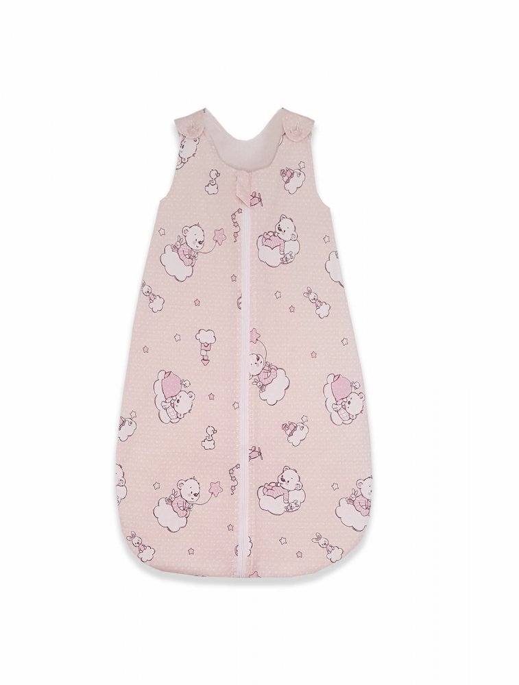 Kids Decor Sac de dormit copii 2.5 tog KidsDecor Ursuletul Martinica roz din bumbac 95 cm