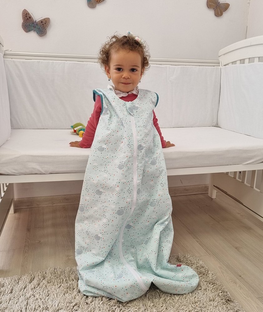 Kids Decor Sac de dormit copii 2.5 tog Sky Nap Blue din bumbac 130 cm