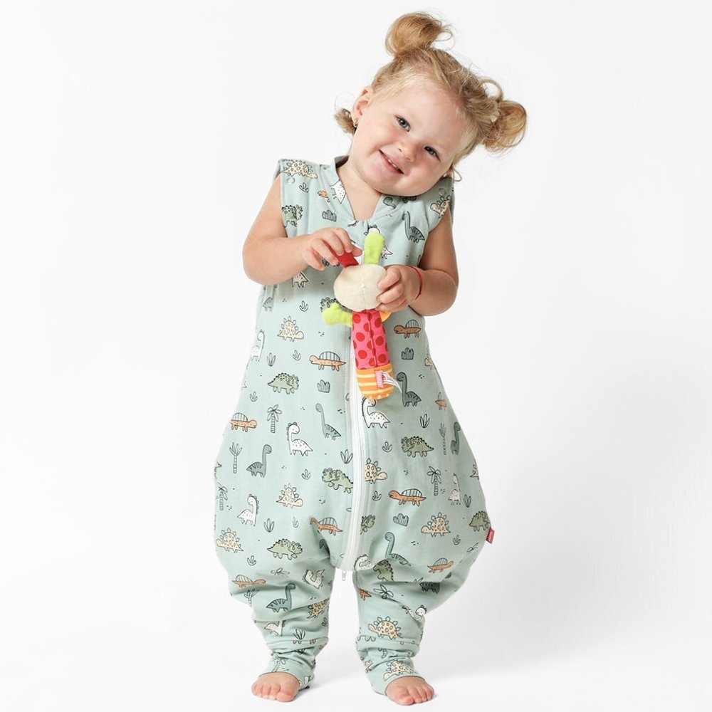 Kids Decor Sac de dormit cu picioruse 1.5 tog Dino Adventure 100 cm
