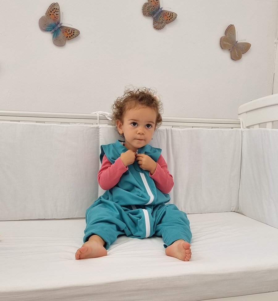 Kids Decor Sac de dormit cu picioruse KidsDecor 2 tog Blue Lagoon 80 cm