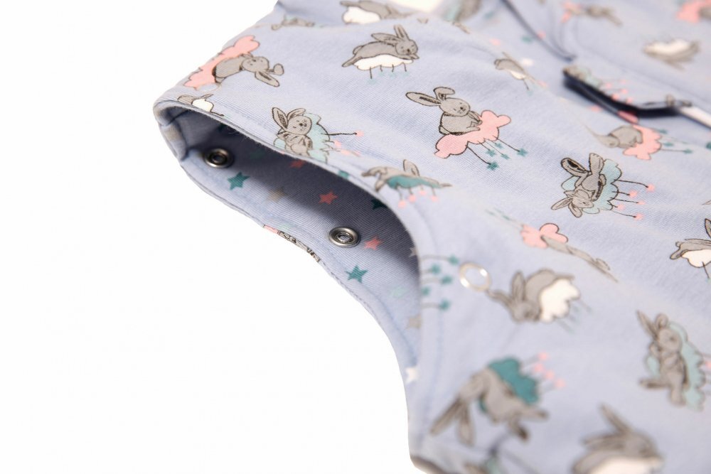 Kids Decor Sac de dormit Kidsdecor cu picioruse si maneci 2 tog Bunny Blue 130 cm