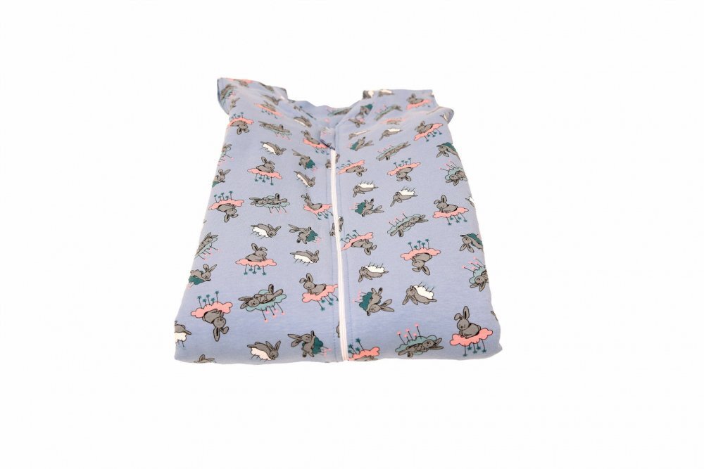 Kids Decor Sac de dormit Kidsdecor cu picioruse si maneci 2 tog Bunny Blue 130 cm