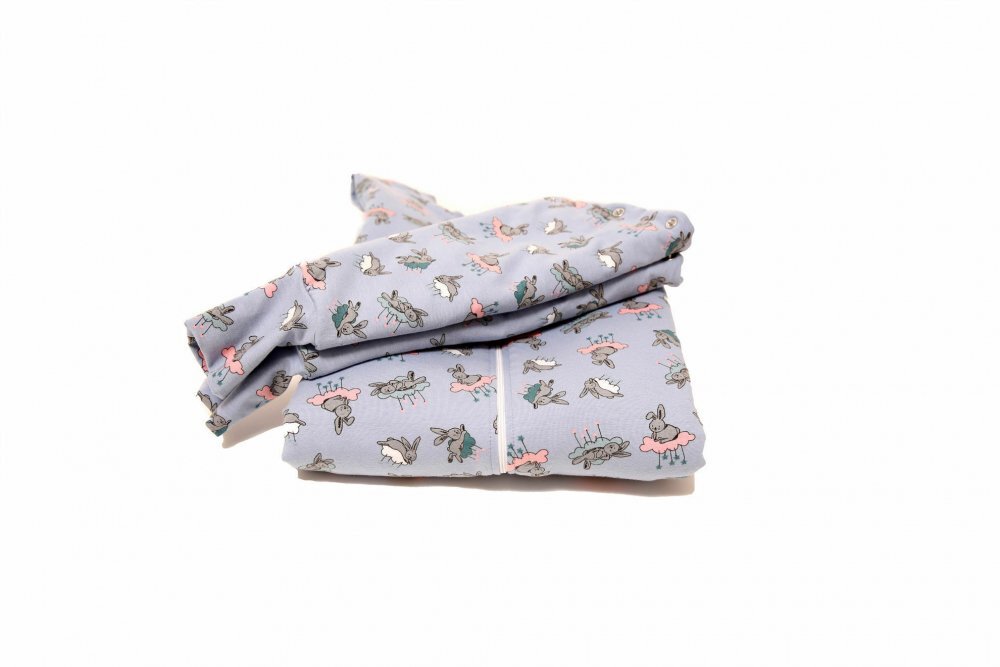 Kids Decor Sac de dormit Kidsdecor cu picioruse si maneci 2 tog Bunny Blue 130 cm