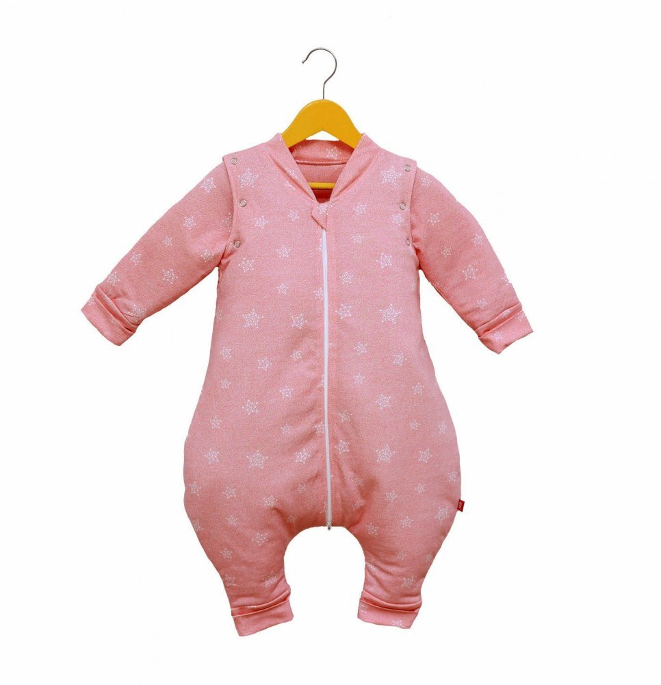 Kids Decor Sac de dormit KidsDecor cu picioruse si maneci 3 tog Stars in your eyes Pink 110 cm