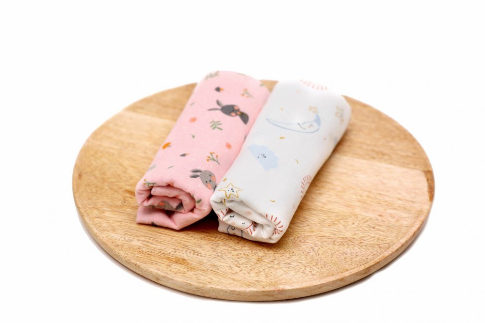 Kids Decor Set 2 scutece finet bebelusi KidsDecor The Bunnies and the Dreamy Sky 70x70 cm
