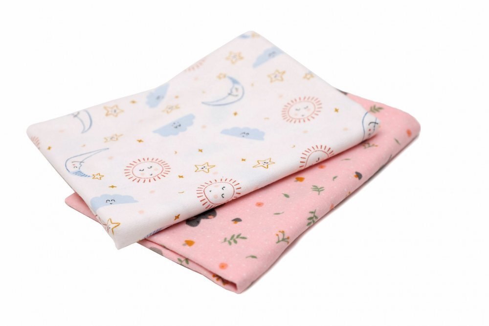 Kids Decor Set 2 scutece finet bebelusi KidsDecor The Bunnies and the Dreamy Sky 70x70 cm