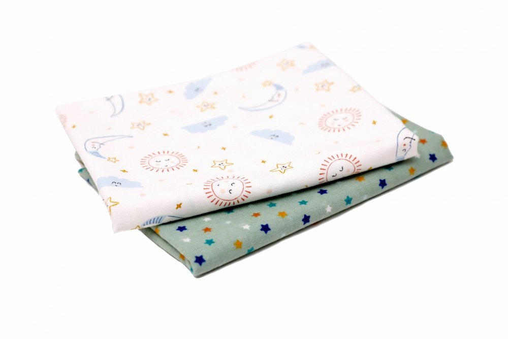 Kids Decor Set 2 scutece finet bebelusi KidsDecor The Stars and the Dreamy Sky 70x70 cm