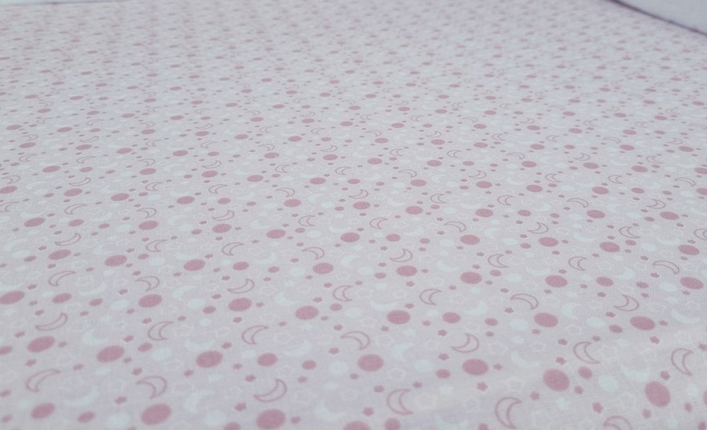 Kids Decor Set cearceafuri Pink Moon KidsDecor cu elastic din bumbac 60x107 cm